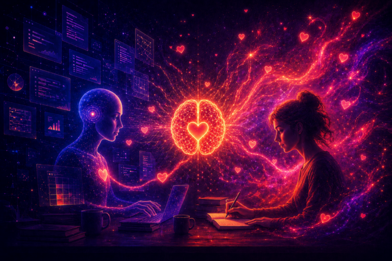 Human and robot working together